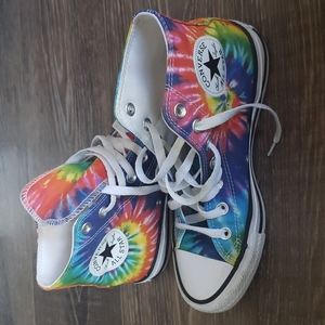 Converse Chuck Taylor All-Star High Tops, Tie Dye, Sz 7 W/5 M (unisex)